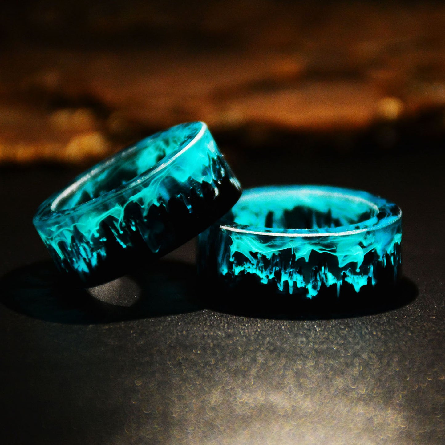 Blue Resin Ring