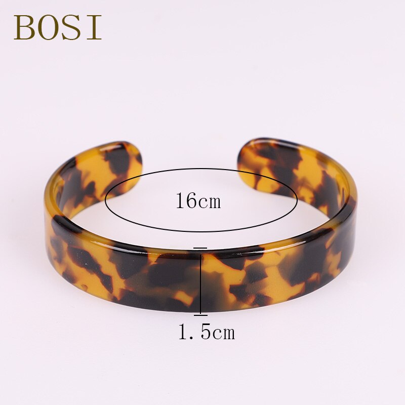 Leopard Print Resin Bracelets