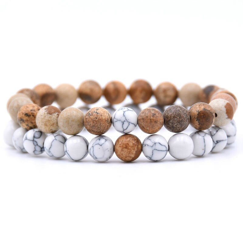 Natural Square Stone Bracelet