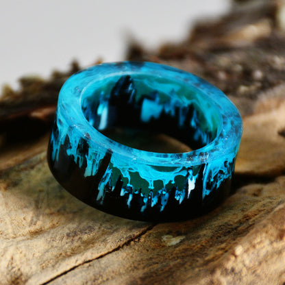 Blue Resin Ring