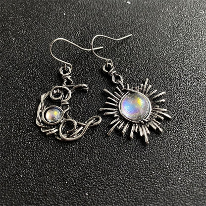 Bohemian Sun and Moon Earrings