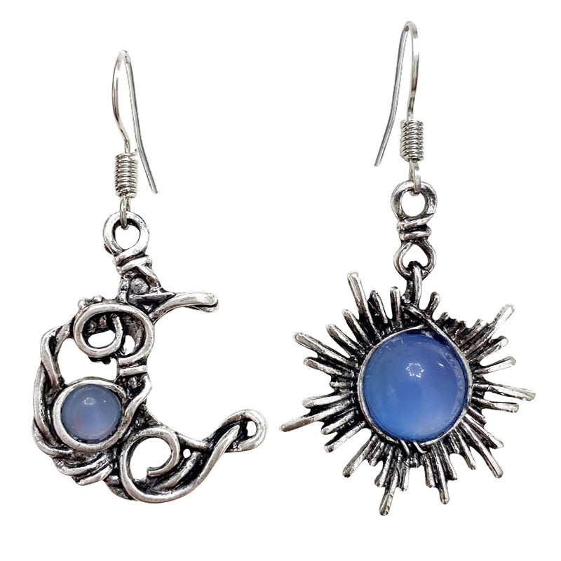 Bohemian Sun and Moon Earrings