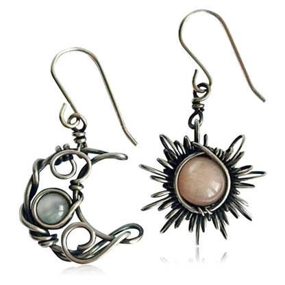 Bohemian Sun and Moon Earrings