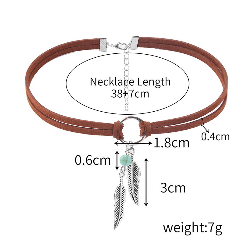 Bohemian Style Genuine Leather Chain Necklace