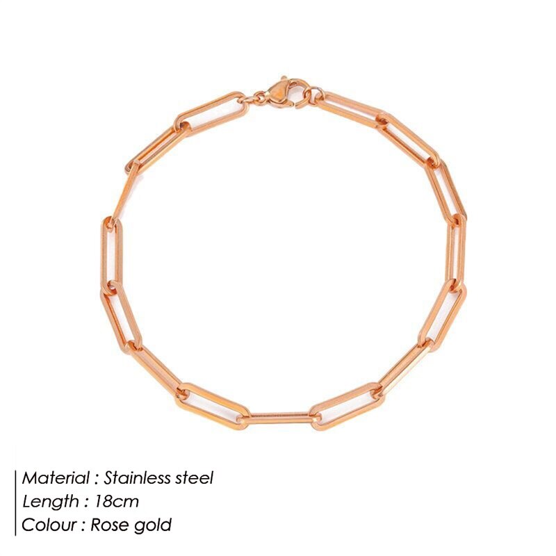Stainless Steel Chain Link Bracelet