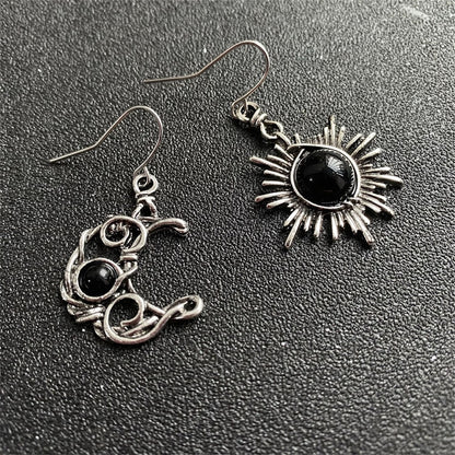 Bohemian Sun and Moon Earrings